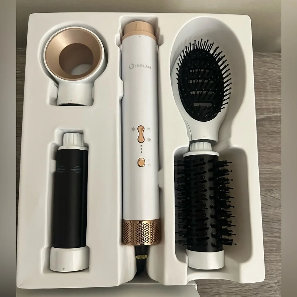 IG INGLAM MegaAIR Styler,‎ 5 in-1 Professional Interchange Hair Dryer Brush 11